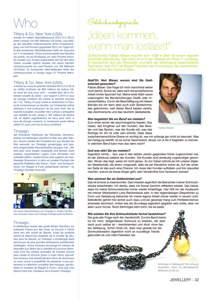 Fabian Blaser Bijous Gold'Or