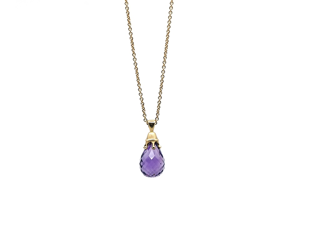 Fabian Blaser Collier in Rotgold mit Amethyst