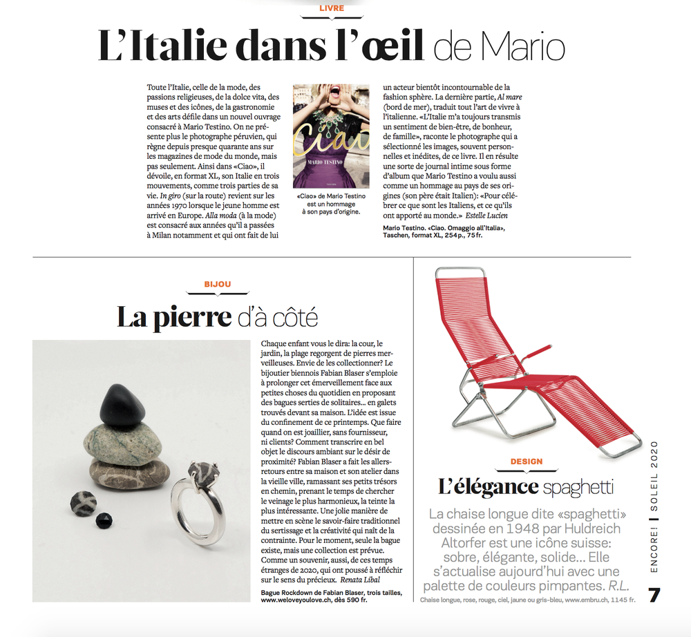 Fabian Blaser Encore! Magazin