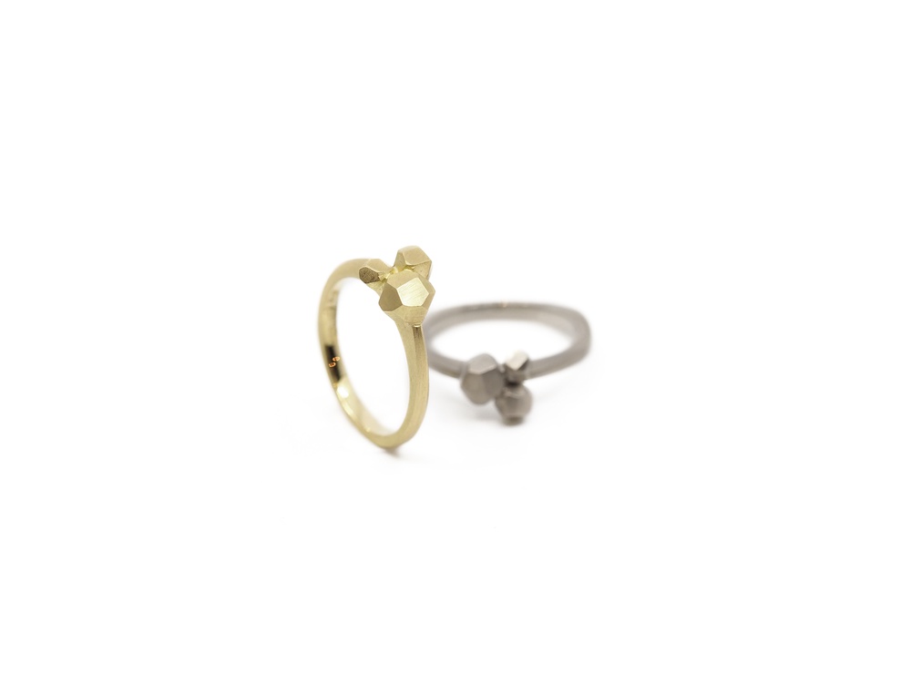 Fabian Blaser Ring in Gelb- und Weissgold