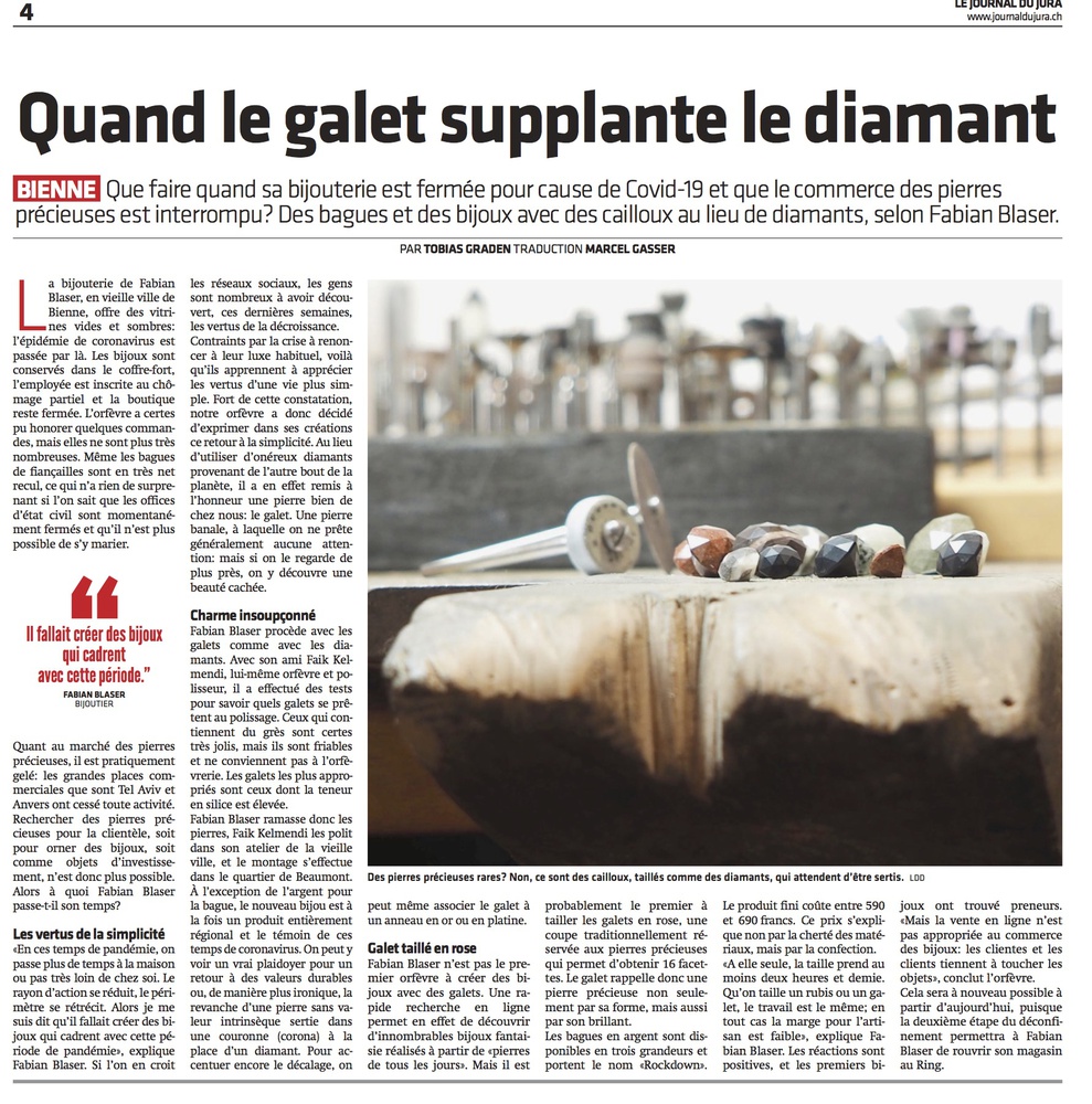 Fabian Blaser Rockdown Journal du Jura