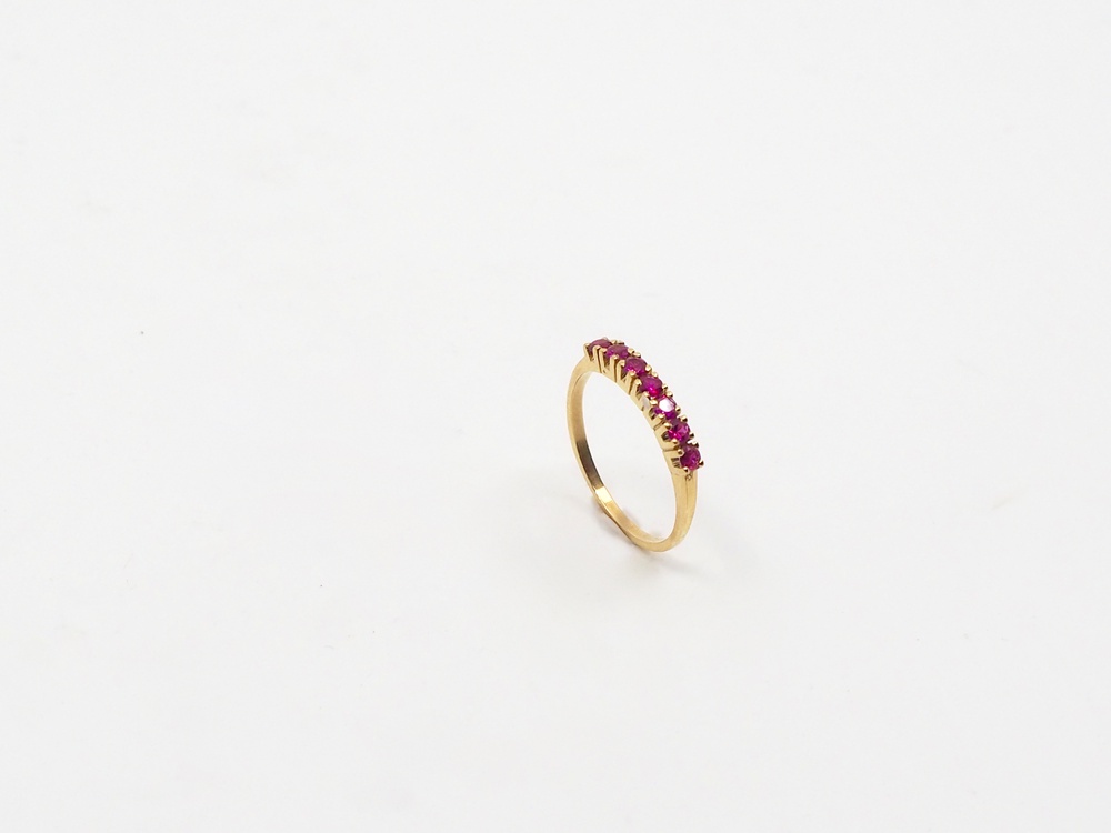 Vintage Ring in Gold mit Rubinen