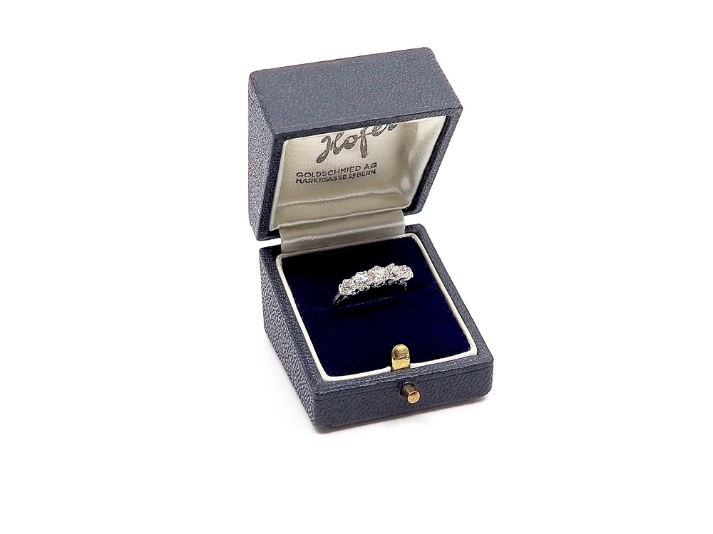 Vintage Ring in Weissgold mit Brillanten
