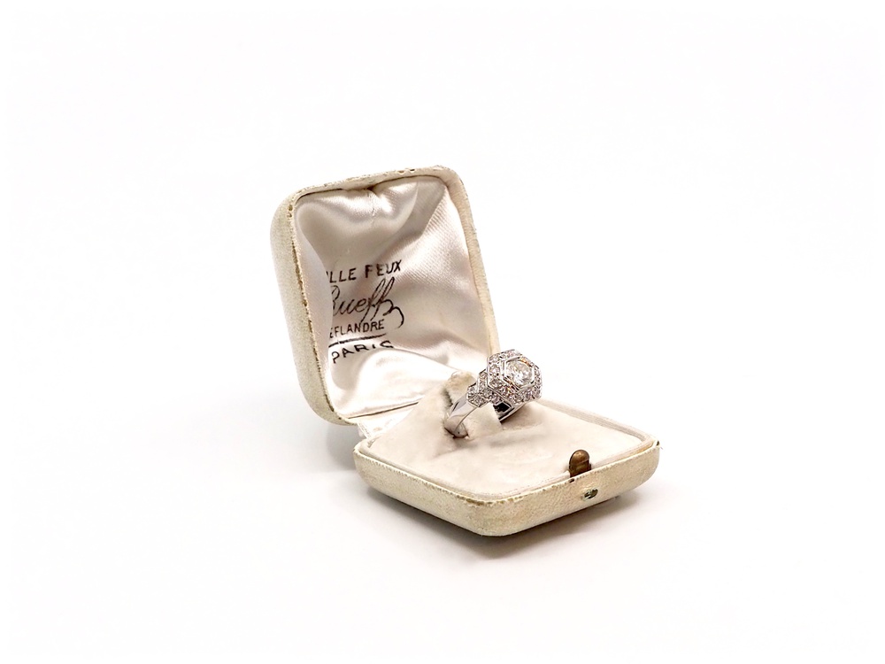 Fabian Blaser Vintage Ring in Weissgold mit Brillanten