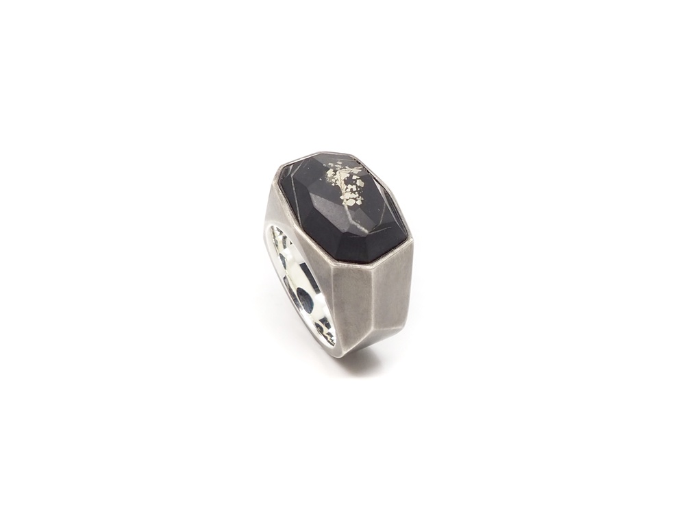 ROCKDOWN ROCKON MEN & WOMAN, RING MIT KIESELSTEIN