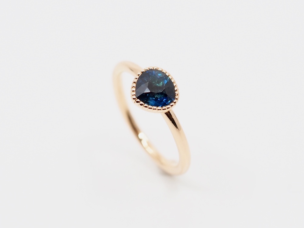 Fabian Blaser Fingerring mit Indigolith Turmalin