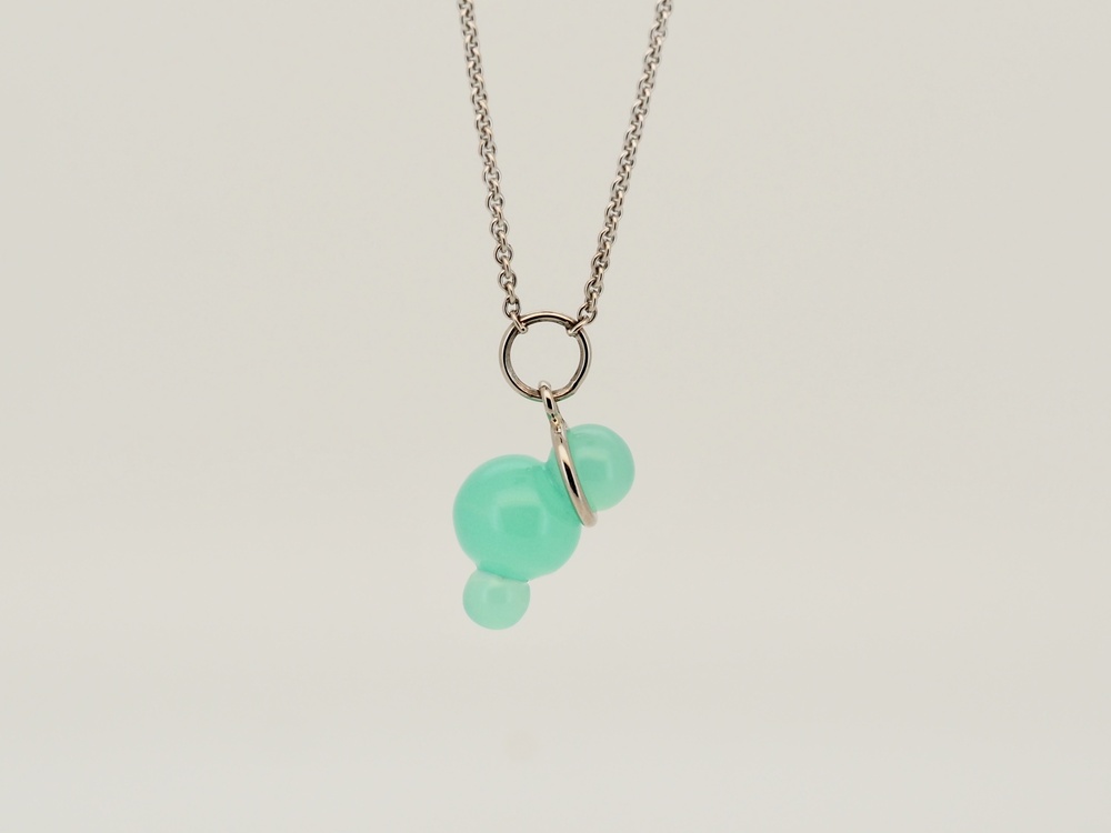 Fabian Blaser Collier Bubbles Chrysopras