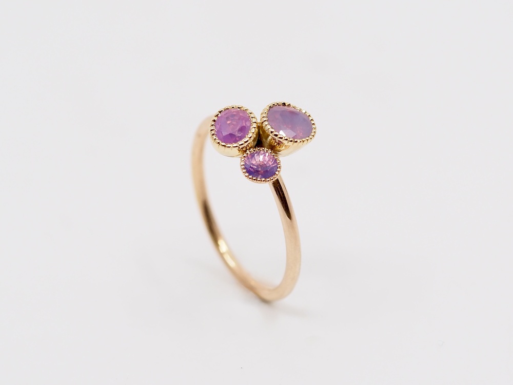 Fabian Blaser Ring in Roségold mit Silky Sapphire aus Vietnam