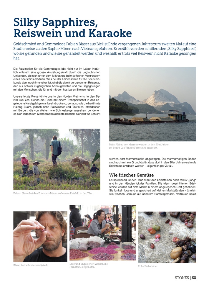 Silky Sapphire Vietnam Fabian Blaser Gold'Or