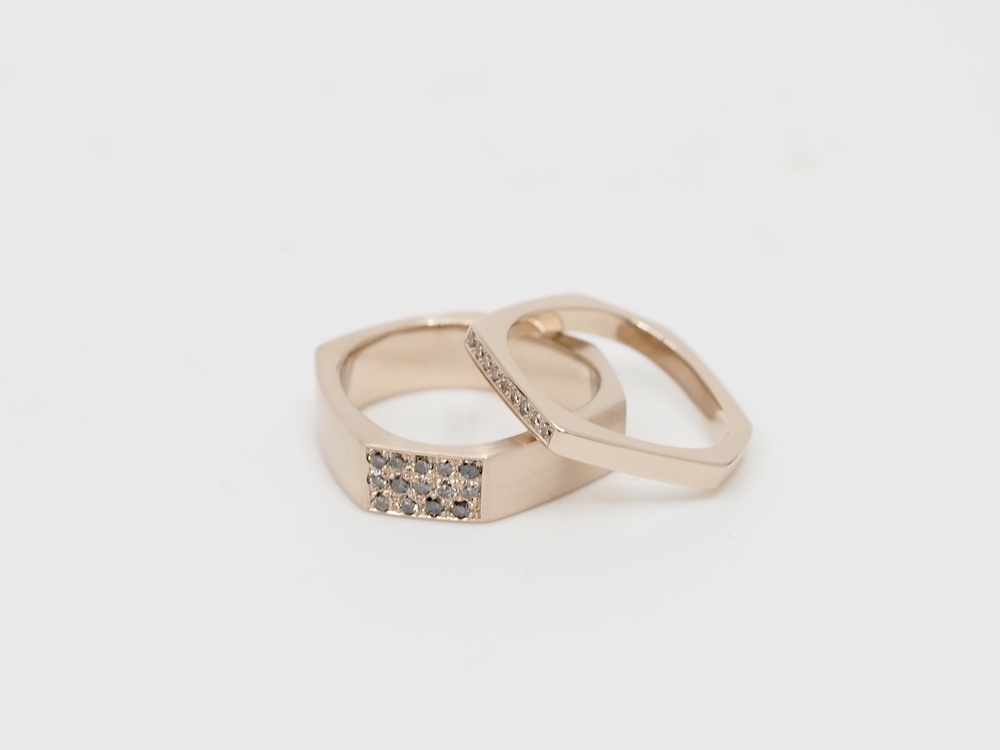 Eheringe Champagnergold Brillanten