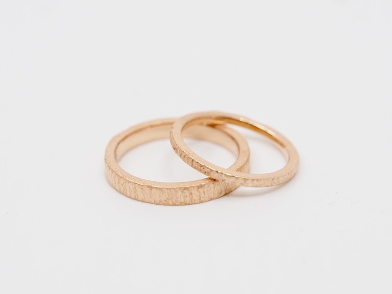 Alliances en or rose